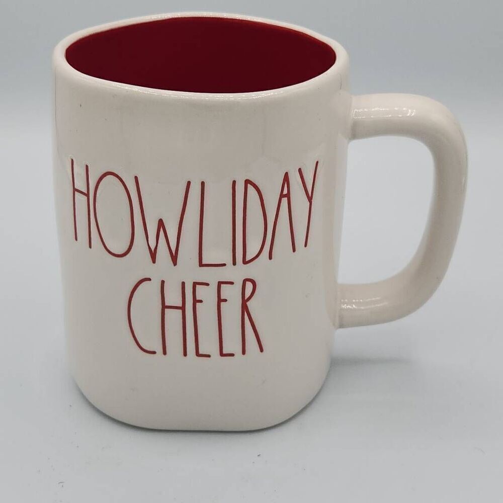 Rae Dunn Christmas HOWLIDAY CHEER oversized mug
